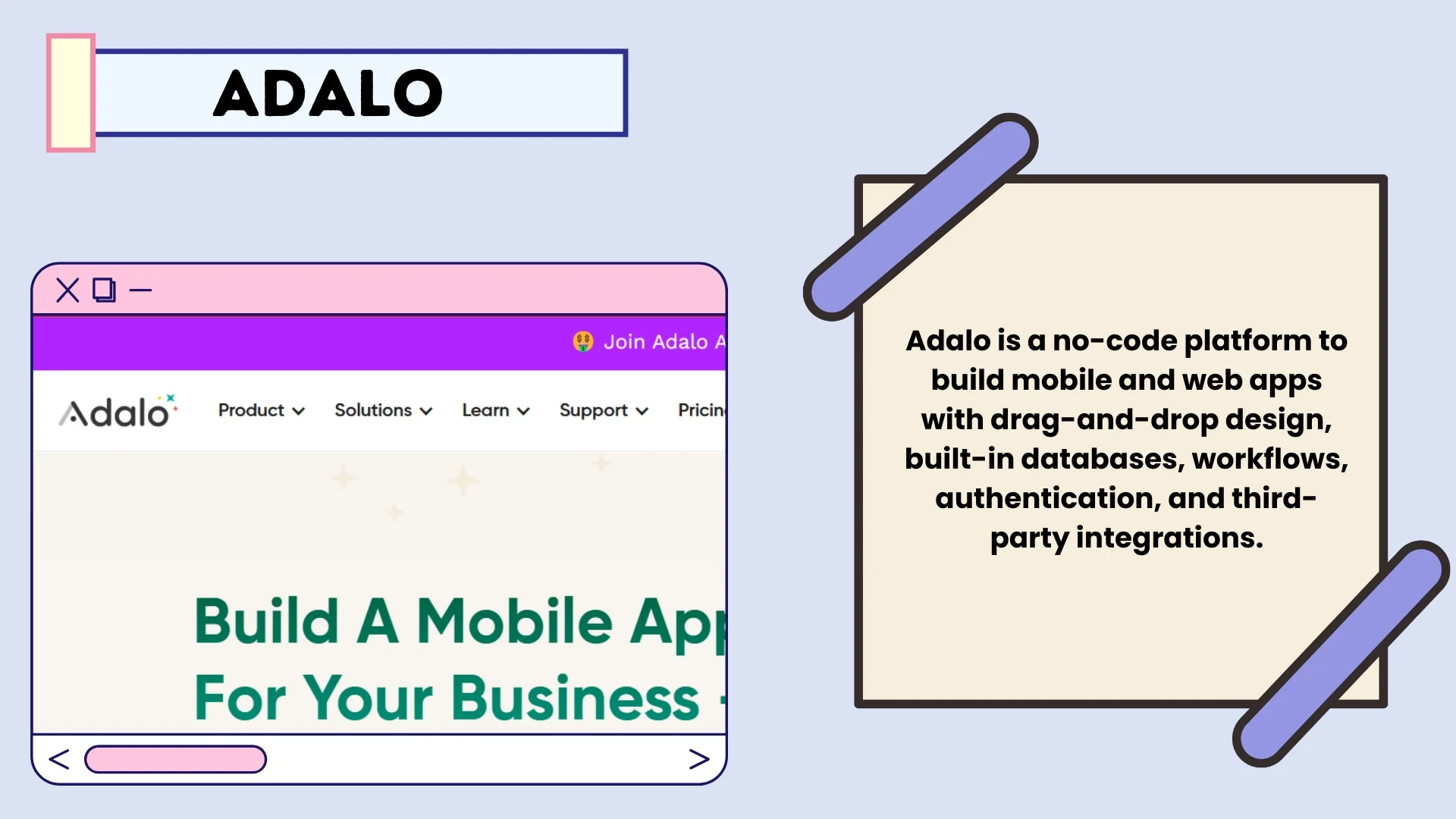 Adalo &ndash; No-Code AI App Maker for Mobile