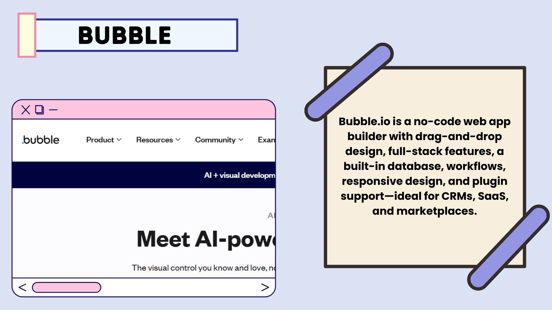 Bubble &ndash; Best AI App Builder for Web Apps