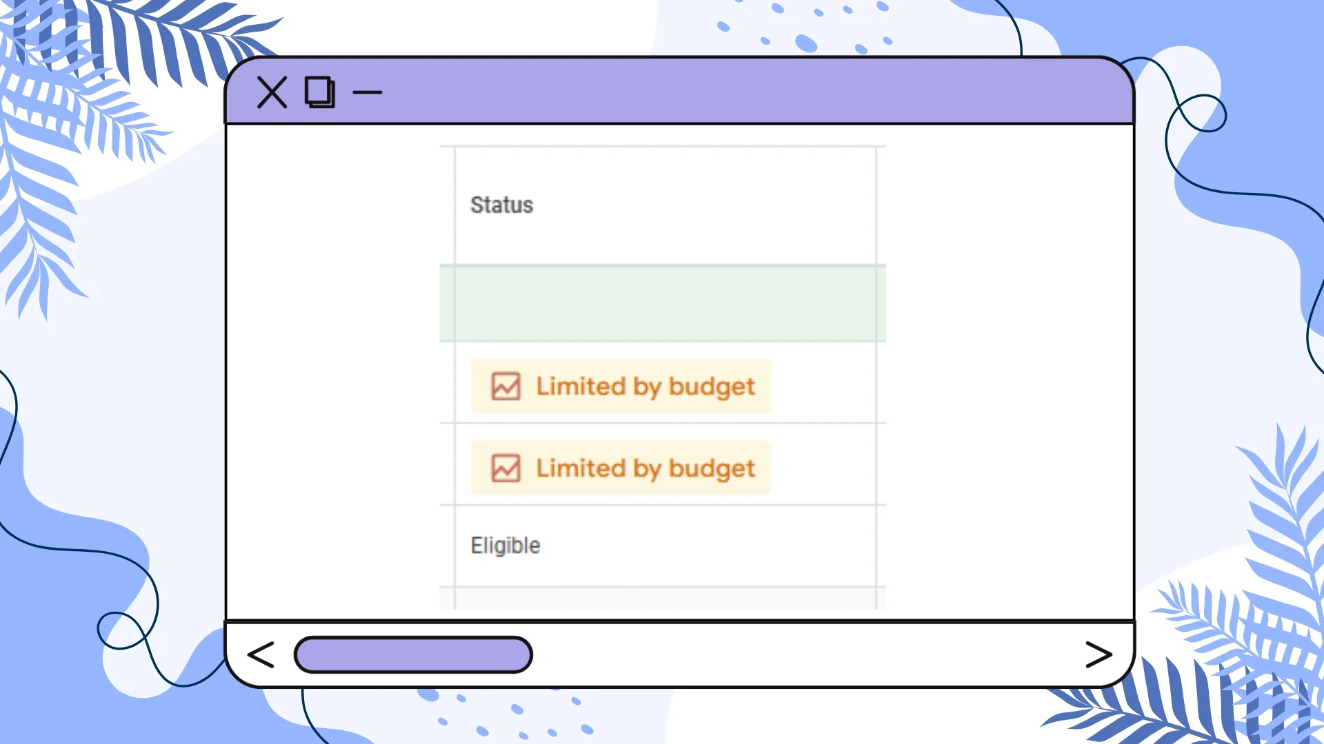 Ignore minimum budget status