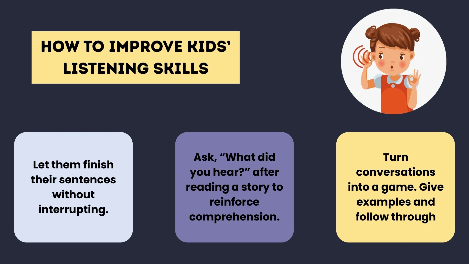 How to Improve Kids&rsquo; Listening Skills