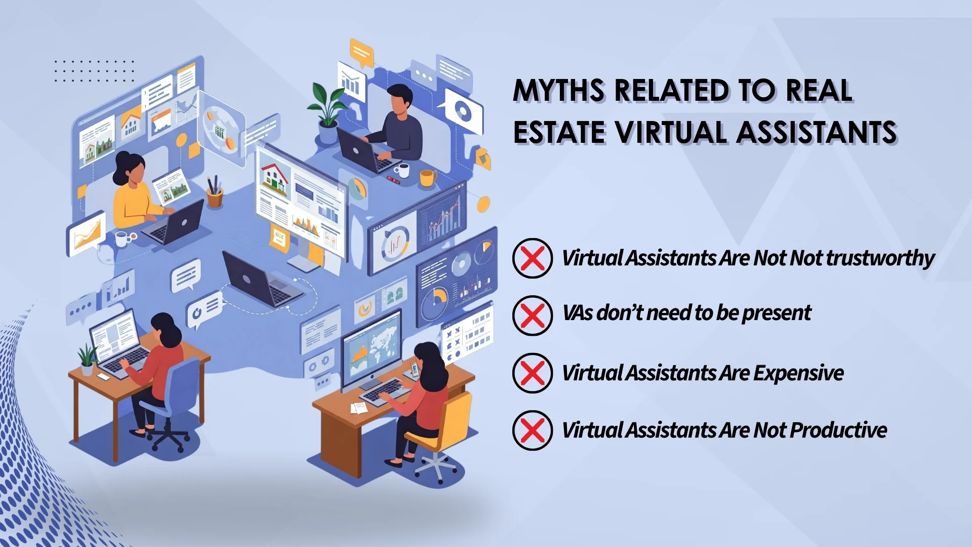 Myths Related to Real Estate Virtual Assistants