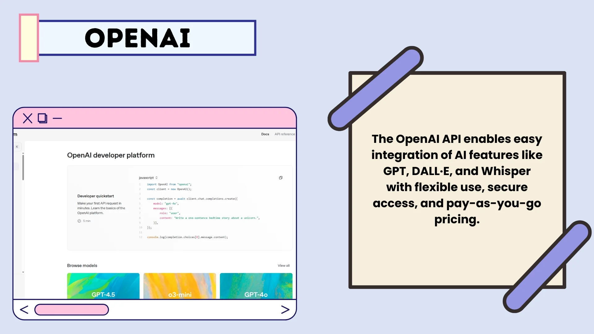 OpenAI API &ndash; Custom AI App Creation