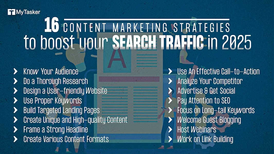16 Content Marketing Strategies to Boost Your Search Traffic in 2025