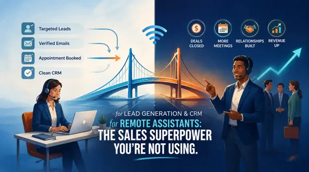 Remote Assistants for Lead Generation & CRM: The Sales Superpower You're Not Using
