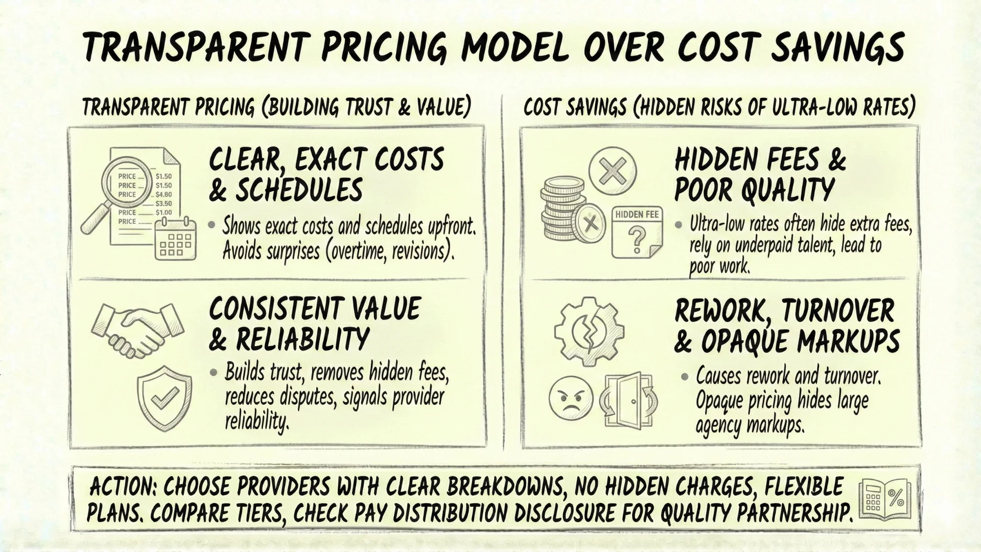 Transparent Pricing model over Cost Savings